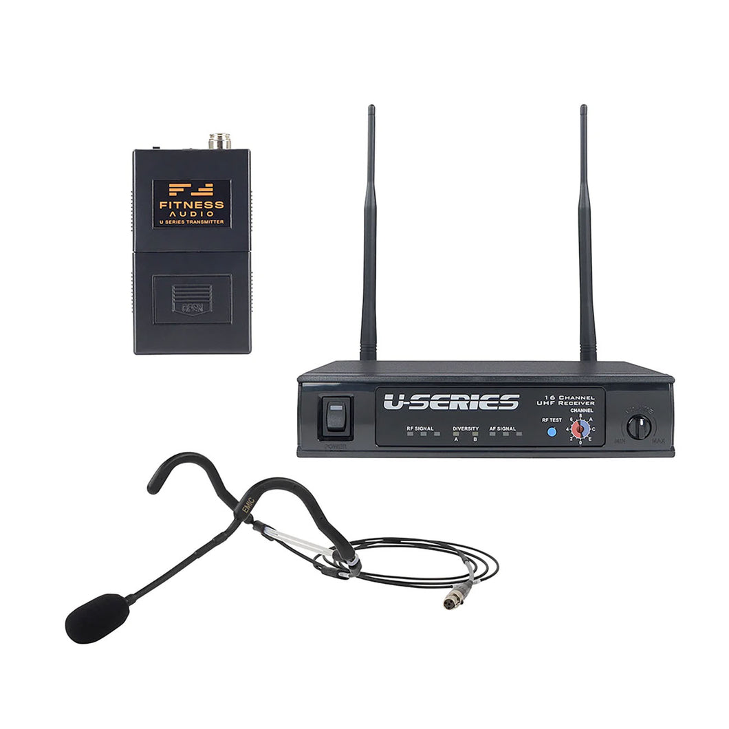 Fitness Audio U-Series System (Receiver & Bodypack) with E-mic Headset