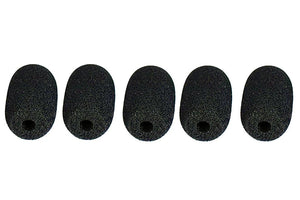 Moisture Resistant E-mic Oval Windscreens - 5 pack (Black)